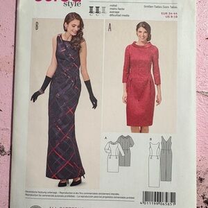 BN UNCUT BURDA 6585 FORMAL DRESS SEWING PATTERN